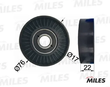MILES AG03066 Ролик ремня приводного Opel Astra G 1.41.8