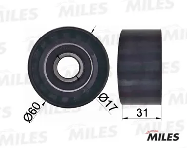 MILES AG03071 Ролик натяжной