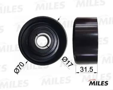 MILES AG03074 Ролик ремня приводного Toyota Avensis Camry RAV 4 2.02.4 00-