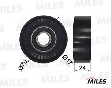 MILES AG03077 Ролик ремня приводного VAG 1.9TDI