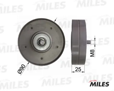 MILES AG03118 Ролик ремня приводного Audi A4A5 1.82.0 TFSI 07-