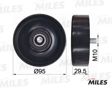 MILES AG03496 Ролик обводной ремня приводного