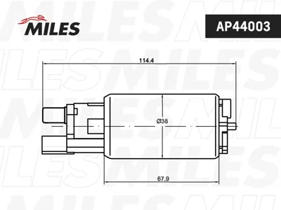 MILES AP44003 Насос топливный