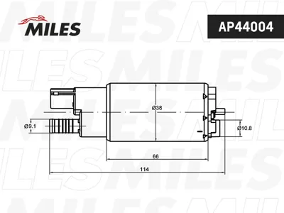 MILES AP44004 Бензонасос Hyundai Kia Nissan Toyota VAG