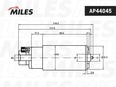 MILES AP44045 Насос топливный