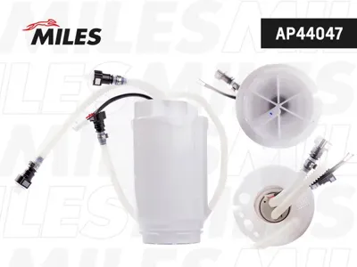 MILES AP44047 Насос топливный в сборе VW Touareg 3.2-6.0 -10 левый 4 bar 140 lh
