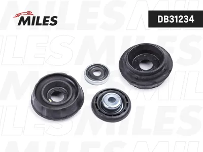 MILES DB31234 Опора амортизатора Renault Logan Sandero пер.(опора+подшипник+пластина с гайкой)