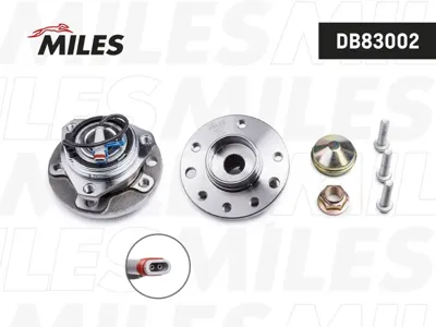 MILES DB83002 Ступица передняя c ABS, 5 болтов