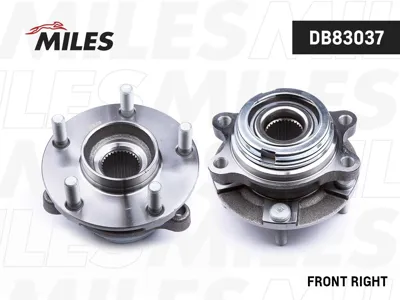 MILES DB83037 Ступица колеса передняя леваяправая с подшипником Nissan Teana J32 Murano Z51 2.5 07- (SKF VKBA7611)