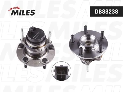 MILES DB83238 Ступица с подшипником Kia Cerato 08- зад. с ABS