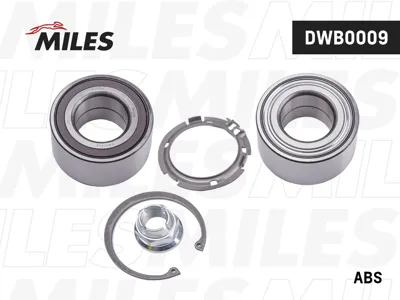 MILES DWB0009 Подшипник ступ. Renault Logan I Sandero Nissan Note 07- пер. +ABS