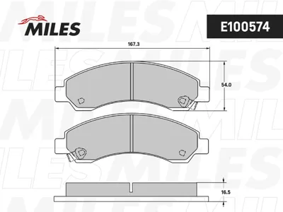 MILES E100574 Колодки торм. Great Wall DEERSAFESAFE SUV Chevrolet BLAZER 94- передние