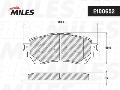 MILES E100652 Колодки торм. Mazda 6 12- передние
