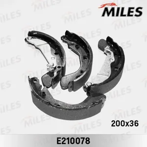 MILES E210078 Колодки торм.барабанные Chevrolet Aveo T250 (200x36) (TRW GS8760)