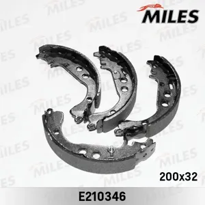 MILES E210346 Колодки торм.барабанные ( Toyota YARIS 1.0-1.4 99-IQ 09- (Японская сборка)) (TRW GS8673)