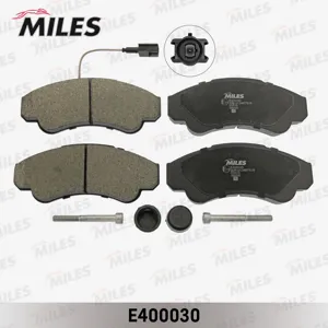 MILES E400030 Колодки торм. Fiat Ducato 02> Citroen Jumper Peugeot Boxer 94>(1800кг) перед