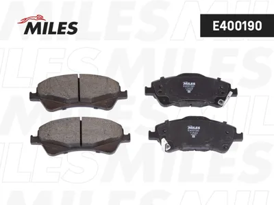 MILES E400190 Колодки торм. Toyota AURIS 2.0D2.2D 07- Avensis 09- Verso 09- передние