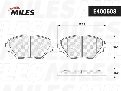 MILES E400503 Колодки торм. Toyota RAV4 II 00-06 передние
