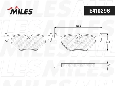 MILES E410296 Колодки торм. BMW E36E46Z4 E85E86 задние