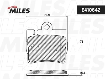MILES E410642 Колодки торм. Mercedes W220 S320-S600 98>05C215 AMG задние