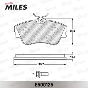 MILES E500125 Колодки торм. VW T4 2.01.9D2.4D 15 передние