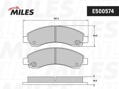 MILES E500574 Колодки торм. Great Wall DEERSAFESAFE SUV Chevrolet BLAZER 94- передние