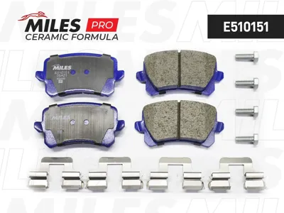 MILES E510151 Колодки торм. VW Passat Sharan 10- Tiguan 07- Seat ALHA Mercedes RA 10- задние