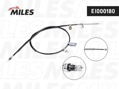 MILES EI000180 Трос стояночного тормоза Nissan Qashqai 07-13 левый (7мест)