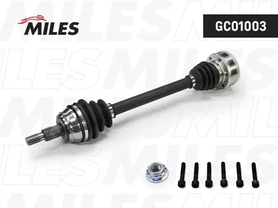 MILES GC01003 Привод в сборе левый Audi A3 Skoda Octavia VW Golf 1.4-1.9 96- (GKN 303153)