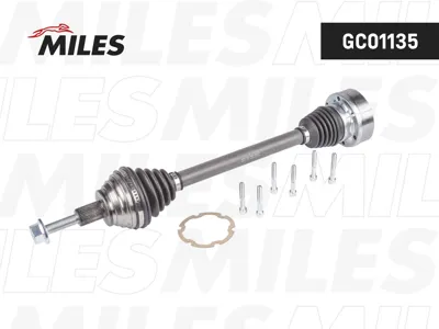 MILES GC01135 Привод левый в сборе Skoda Octavia A7 1.6 (110 лс) МТ