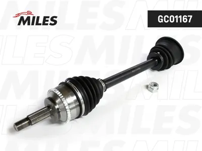 MILES GC01167 Привод в сборе  Renault  Clio II Kangoo 1.2-1.9DTI 97-09 лев. +ABS МКПП