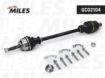 MILES GC02104 Привод в сборе Renault Clio II Kangoo 1.4-1.9D 97-05 прав. (ABS)
