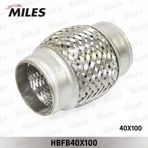 MILES HBFB40X100 Труба гофрированная с внутренним плетением 40X100