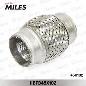MILES HBFB45X102 Гофра глушителя с внутренним плетением 45X102