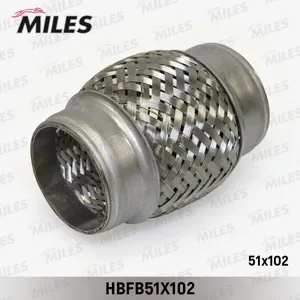 MILES HBFB51X102 Труба гофрированная (гофра) внутренним плетением 51X102 (BOSAL 265-315)