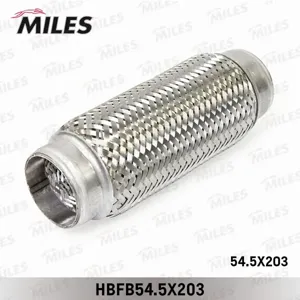MILES HBFB545X203 Гофра глушителя с внутренним плетением 54.5X203