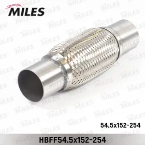 MILES HBFF545X152254 Труба гофрированная с патрубками и внутр. металлорукавом 54.5X152-254
