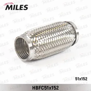 MILES HBFG51X152 Труба гофрированная с кольцевым плетением и внутр. металлорукавом 51X152