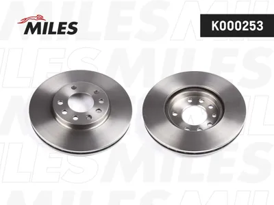MILES K000253 Диск тормозной Opel Astra GH 98-09 Meriva 03- Zafira 99- передний