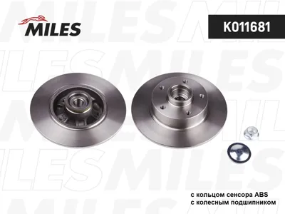 MILES K011681 Диск тормозной Renault Fluence Megane 08- задн.