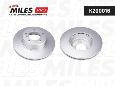 MILES K200016 Диск тормозной BMW E39 520-535 95-04 передний вент. илируемый
