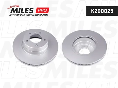 MILES K200025 Диск тормозной BMW E60E61 520-525 03- передний D=310мм.