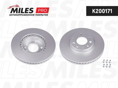 MILES K200171 Диск тормозной Mazda 6 07> передний вент.