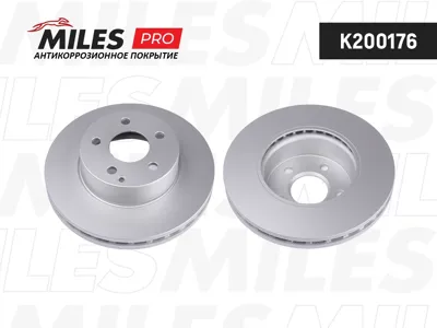 MILES K200176 Диск тормозной (серия PRO с антикоррозионным покрытием) Mercedes W204 180-200 07- передний