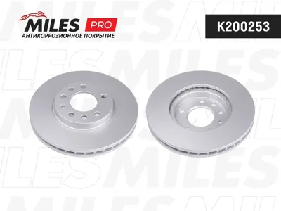 MILES K200253 Диск тормозной Opel Astra GH 98-09 Meriva 03- Zafira 99- передний