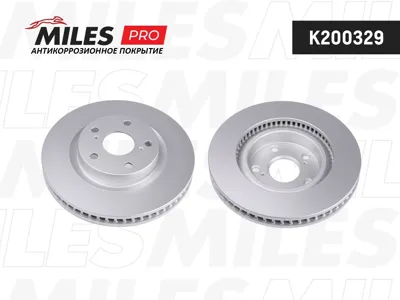 MILES K200329 Диск тормозной (серия PRO с антикоррозионным покрытием) Toyota Camry (V40) 06-11RAV 4 05- передний вент.D296мм.