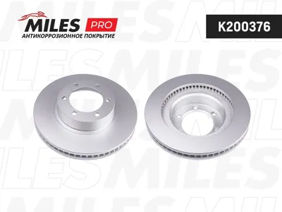 MILES K200376 Диск тормозной Toyota Land Cruiser Prado (J120) 2.7-4.0 02- передний