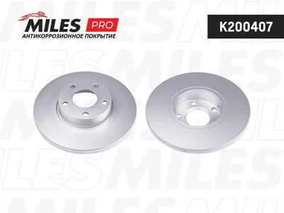 MILES K200407 Диск тормозной Audi A100 90-95A4 95-00A6 94-97 передний не вент.