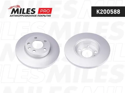 MILES K200588 Диск тормозной VW TranSporter IV 1.9-2.8 90-03 передний D=282мм.
