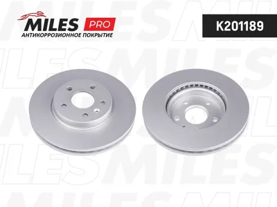 MILES K201189 Диск тормозной (серия PRO с антикоррозионным покрытием) Chevrolet Cruze Opel Astra J R15 09- передний D276мм.